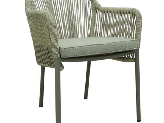 Πολυθρόνα Στοιβαζόμενη Celia 53-0001 56x67x80cm Champagne