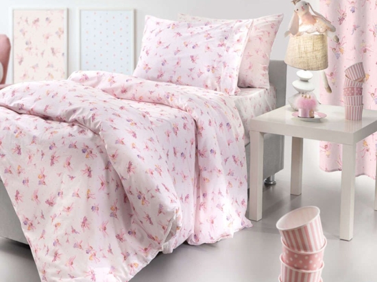 Παπλωματοθήκη Παιδική Fairy Pink Guy Laroche Μονό 163x225cm 100% Βαμβάκι