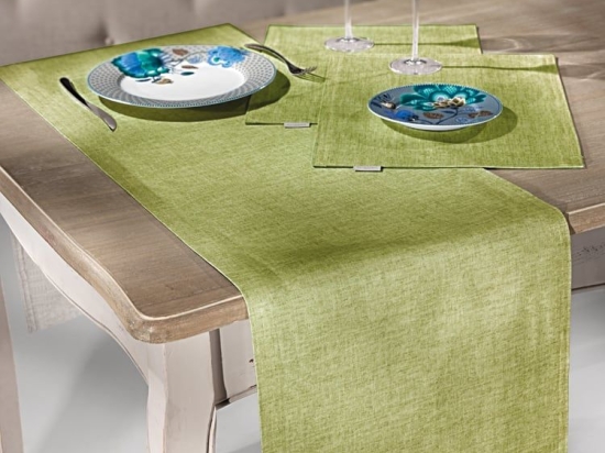 Runner 2001 Lime Saint Clair 40X175 40x175cm Πολυέστερ