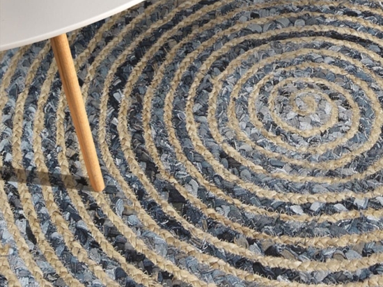 Χαλί Rugget Denim Guy Laroche 150X150cm Round