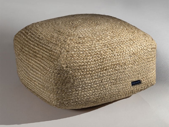 Πουφ - Σκαμπό Boho 50X50X25 Natural Guy Laroche Jute