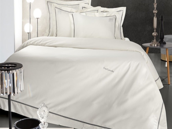Παπλωματοθήκη Blend (Σετ 3τμχ) Silver - Ivory Guy Laroche King Size 260x260cm 100% Βαμβακοσατέν