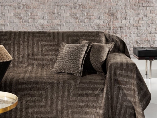 Ριχτάρι Aberon Wenge Guy Laroche Πολυθρόνα 180x150cm Chenille,Βαμβάκι,Polyester