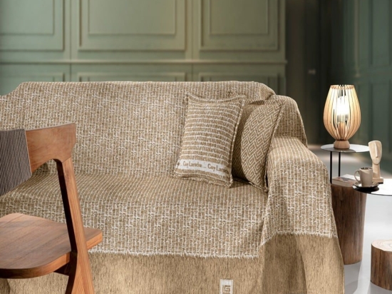 Ριχτάρι Parfait Mocca Guy Laroche Διθέσιο 180x250cm Βαμβάκι-Ακρυλικό