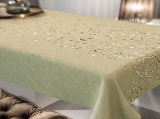 Τραπεζομάντηλο 1041 Olive Saint Clair 145X180 Πολυέστερ