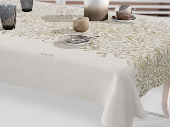 Τραπεζομάντηλο 1042 Natural Saint Clair 145X180 Πολυέστερ