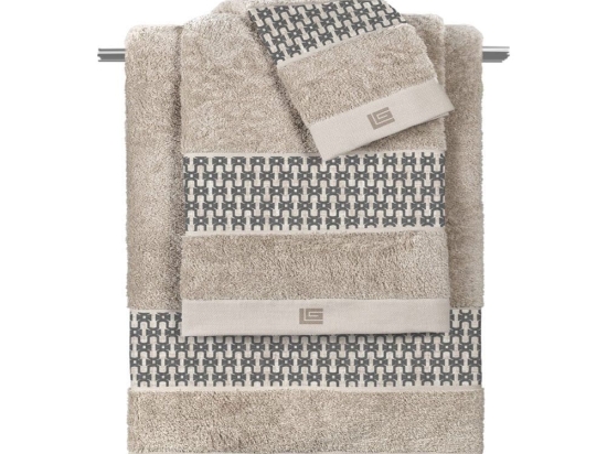 Πετσέτες Vesta (Σετ 3τμχ) Natural Guy Laroche Σετ Πετσέτες 70x140cm 100% Βαμβάκι