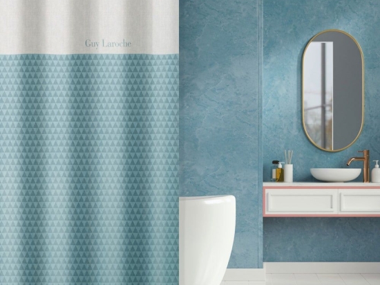 Κουρτίνα Μπάνιου Tokyo Aqua Guy Laroche 180Πx185Υ 180x185cm Πολυέστερ