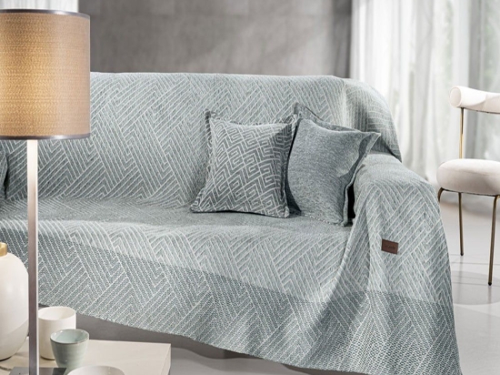 Ριχτάρι Goya Mint Guy Laroche Πολυθρόνα 180x150cm Βαμβάκι-Ακρυλικό