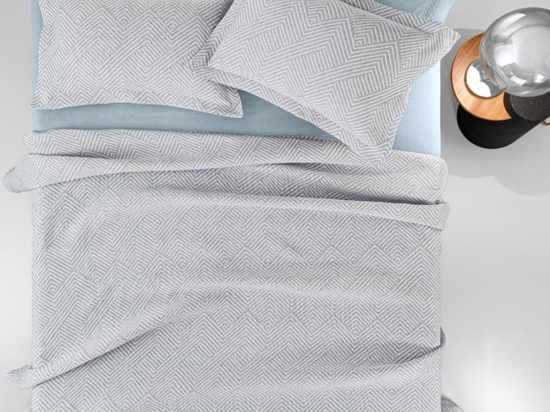 Κουβέρτα Tetris Silver Guy Laroche Μονό 160x260cm Βαμβάκι-Πολυέστερ