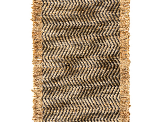 Χαλάκι Zigk Zagk Black Guy Laroche 60x200cm
