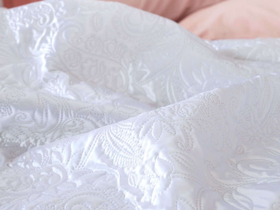Κουβερλί Sparkling White Nima Μονό 160x240cm Microfiber