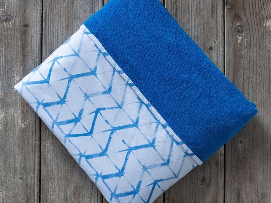 Πετσέτα Θαλάσσης Δύο Όψεων - Kanoko Blue Nima Θαλάσσης 150x200cm 100% Βαμβάκι