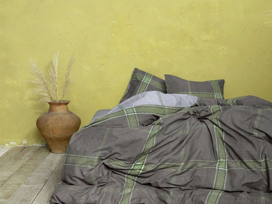 Σεντόνια Σετ 4τμχ - Apparel Green Nima Υπέρδιπλο 240x260cm Βαμβάκι-Πολυέστερ