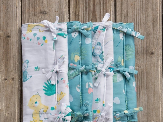 Πάντες Chirpy Σετ 4τμχ Multi Nima 40x200cm 100% Βαμβακοσατέν