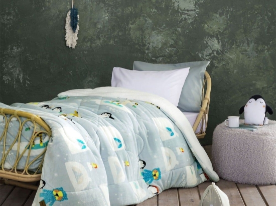 Κουβερτοπάπλωμα Παιδικό Frosty Multi Nima Μονό 150x220cm Πολυέστερ