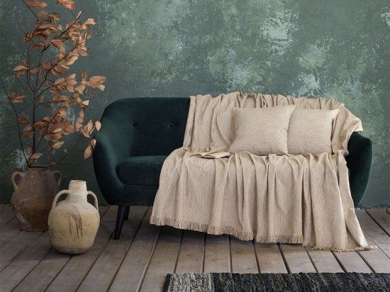 Ριχτάρι Ruedo Beige Nima Διθέσιο 180x240cm Chenille