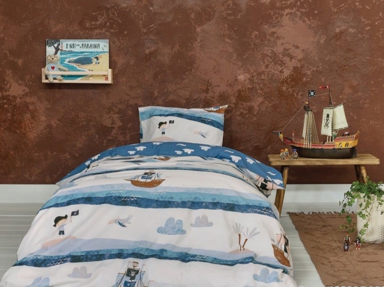 Πάπλωμα Παιδικό Yo-Ho-Ho Blue Nima Μονό 160x240cm 100% Βαμβάκι