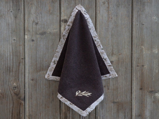 Πετσέτα Κουζίνας Olives Anthracite Nima 40x40cm 100% Βαμβάκι