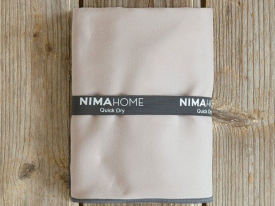 Πετσέτα Θαλάσσης Riva Light Taupe Nima Θαλάσσης 90x160cm Microfiber