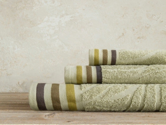 Πετσέτες Nanea (Σετ 3τμχ) Light Khaki Nima Σετ Πετσέτες 70x140cm 100% Βαμβάκι