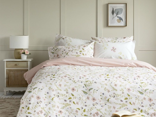 Σεντόνια Bloom (Σετ 4τμχ) Multi Nima Διπλό 220x260cm 100% Βαμβάκι