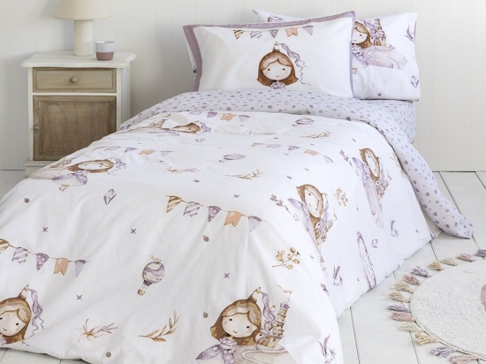 Σεντόνια Παιδικά Crown Princess (Σετ 3τμχ) Multi Nima Μονό 170x255cm 100% Βαμβάκι