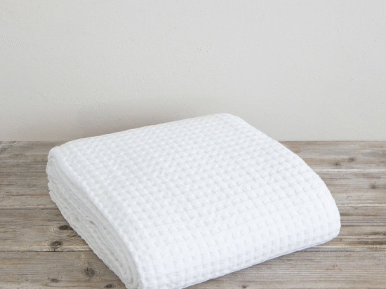 Κουβέρτα Comfy Snow White Nima King Size 240x260cm 100% Βαμβάκι