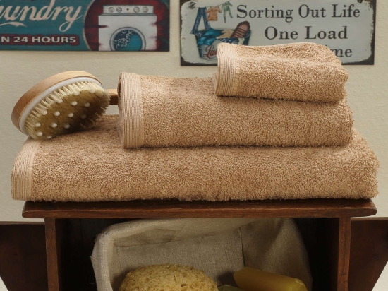 Πετσέτα Primus Beige Sb Home Χεριών 30x50cm 100% Βαμβάκι
