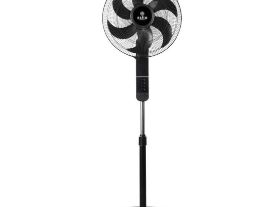 Ανεμιστήρας Δαπέδου Σε Σταντ Bow 06-21115 40cm 60w Black Estia
