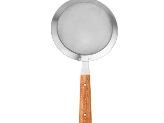 Σουρωτήρι Τσαγιού Ανοξείδωτο Allure 01-26790 Φ15cm Inox-Natural Estia Ατσάλι,Ξύλο