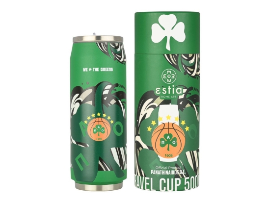Θερμός Travel Cup Panathinaikos BC Edition We The Greens 00-27124 500ml Green Estia