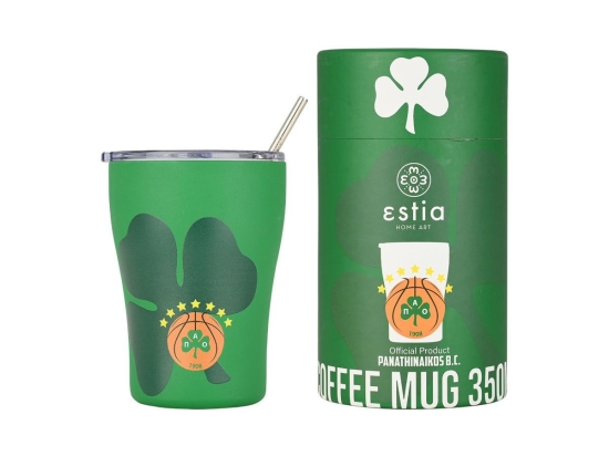 Ποτήρι - Θερμός Panathinaikos BC Edition 00-27254 350ml Green Estia
