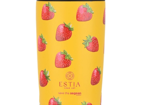 Ποτήρι - Θερμός Berry Bright Save The Aegean 01-31862 350ml Yellow-Red Estia