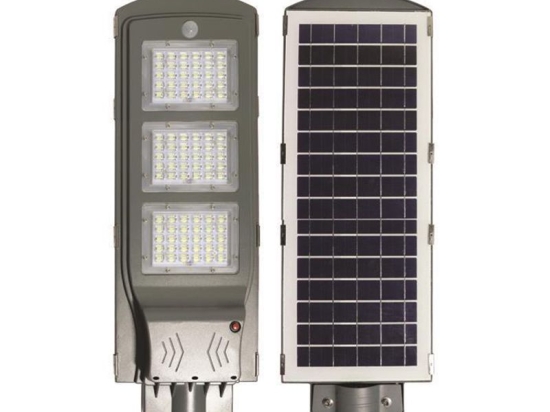 Φωτιστικό Οδικού Δικτύου Led Ηλιακό Plus 200-57808 Με Αισθητήρα Κίνησης 60W 6000K 5100lm IP65 63,5x26x7cm Grey Eurolamb