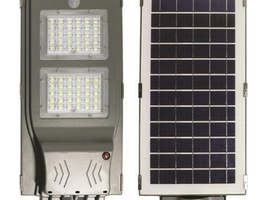 Φωτιστικό Οδικού Δικτύου Led Ηλιακό Plus 200-57803 Με Αισθητήρα Κίνησης 40W 6000K 3400lm IP65 49,5x24x7cm Grey Eurolamb