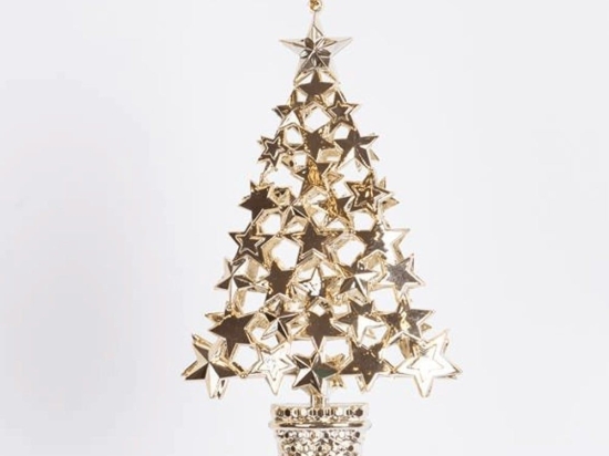 Χριστουγεννιάτικο Δεντράκι 600-46441 16,5cm Gold