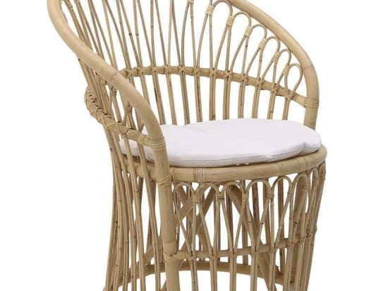 Πολυθρόνα Με Μαξιλάρι 3-50-646-0005 69Χ65Χ82cm Natural Inart
