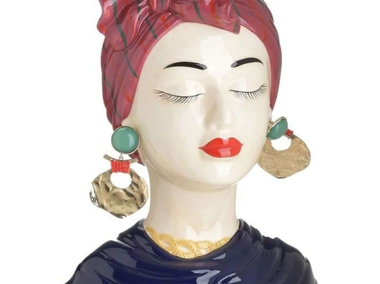 Βάζο Γυναίκα 3-70-248-0029 22x17x30cm Multi Inart Κεραμικό