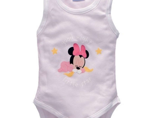 Εσώρουχο Αμάνικο Design 62 40-3792/62 Pink-White Disney Baby Νο62/67 100% Βαμβάκι