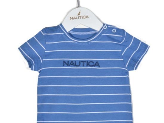 Παιδικό Μπλουζάκι T-Shirt Jersey Organic 49-2110 Ριγέ Blue Nautica Νο80/85 100% Βαμβάκι