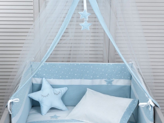 Βρεφικό Σετ 2Τμχ Des: 371-Muslin Ciel Baby Oliver Μουσελίνα
