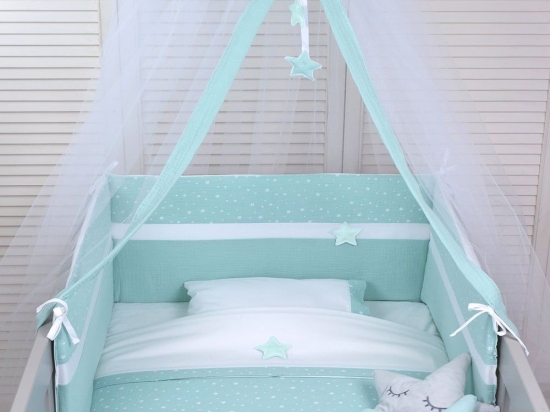 Βρεφικό Σετ 2Τμχ Des: 373-Muslin Mint Baby Oliver Μουσελίνα