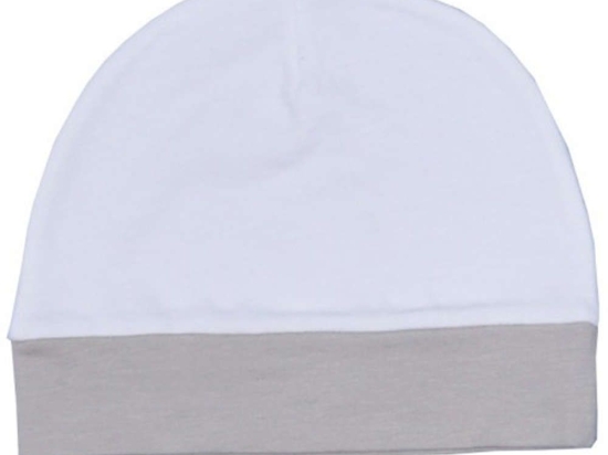 Σκουφάκι Συσκευασία 3Τμχ. 46-6751/14 Jersey Πενιέ White-Moka Baby Oliver Από Νεογέννητο 100% Βαμβάκι