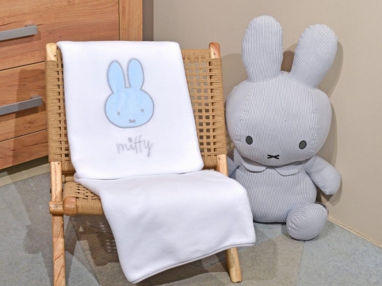 Κουβέρτα Βρεφική 48-8725/51 Fleece Με Κέντημα Ciel Miffy Αγκαλιάς 80x100cm Πολυέστερ
