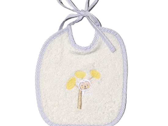 Σαλιάρα Μαϊμουδάκι Des 182 Grey Baby Oliver 20x20cm 100% Βαμβάκι