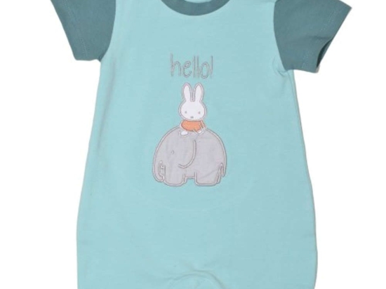 Φορμάκι Καλοκαιρινό Design 13 48-8752-62/13 Με Κέντημα Light Mint Miffy Νο62/67 Βαμβάκι-Elastane