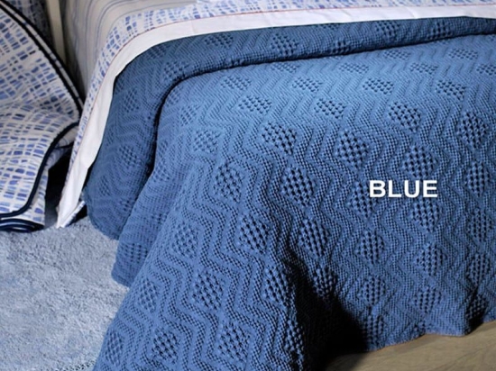 Κουβέρτα ΣΧ.871 Blue Down Town Υπέρδιπλo 230x260cm 100% Βαμβάκι