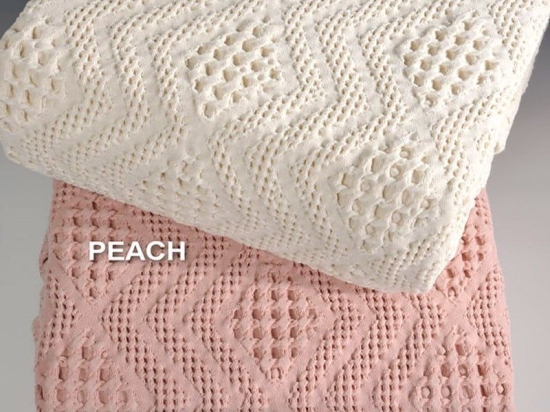 Κουβέρτα ΣΧ.871 Peach Down Town Μονό 170x240cm 100% Βαμβάκι
