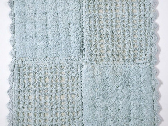 Πατάκι Μπάνιου Biscuit Aqua Down Town 125X125 100% Βαμβάκι